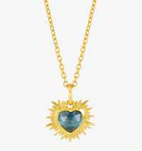 RACHEL JACKSON ELECTRIC LOVE BIRTHSTONE HEART NECKLACE