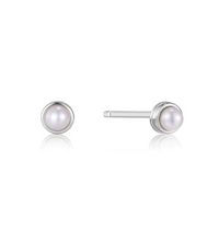 ANIA HAIE GOLD PEARL CABOCHON STUD EARRINGS