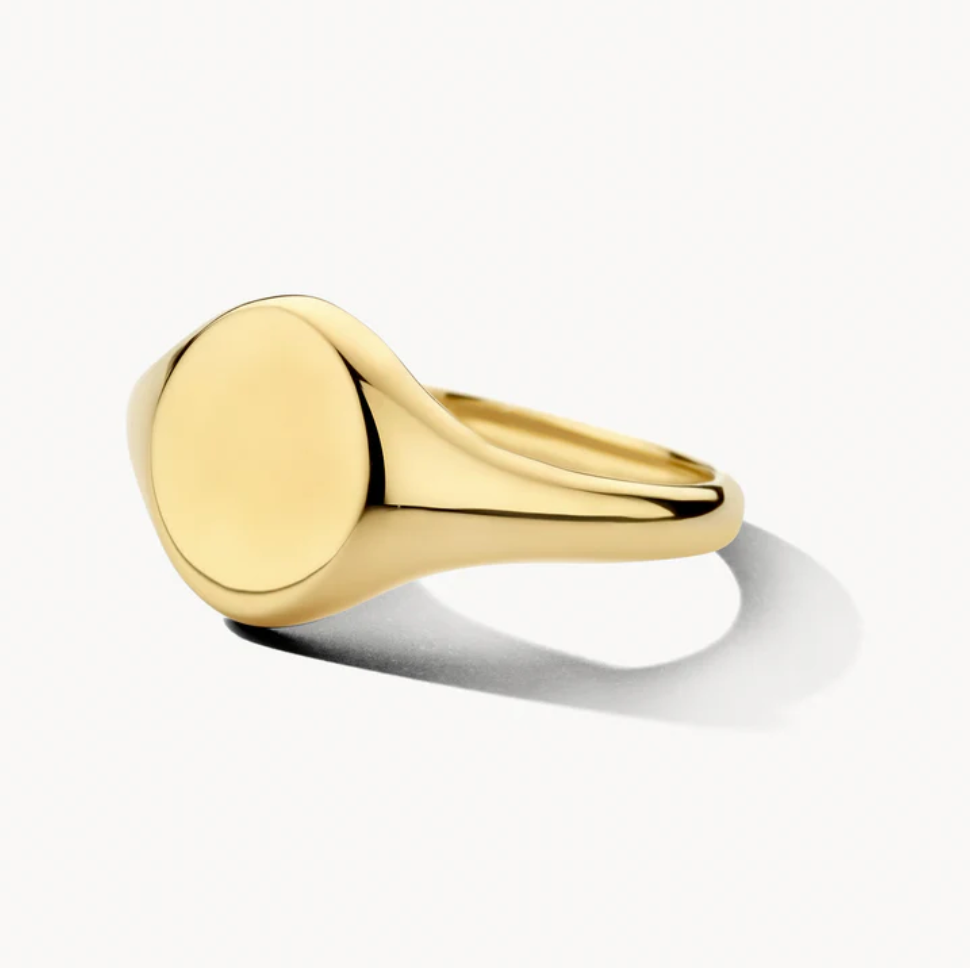 BLUSH 14K YELLOW GOLD SIGNET RING