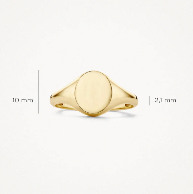 BLUSH 14K YELLOW GOLD SIGNET RING