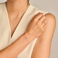 BLUSH 14K YELLOW GOLD INTERLOCKING RINGS BRACELET