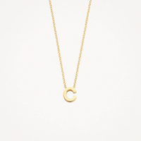 BLUSH 14K YELLOW GOLD LETTER NECKLACE