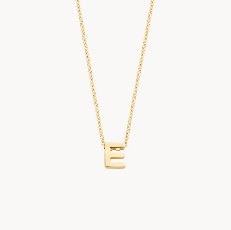 BLUSH 14K YELLOW GOLD LETTER NECKLACE