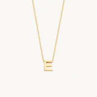 BLUSH 14K YELLOW GOLD LETTER NECKLACE