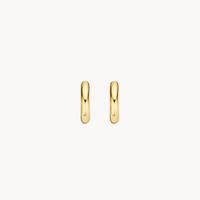 BLUSH 14K YELLOW GOLD CLICKER 9.6MM HOOP EARRINGS