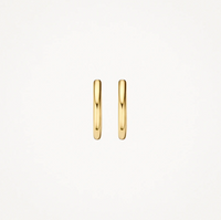 BLUSH 14K YELLOW GOLD CLICKER 11.3MM HOOP EARRINGS