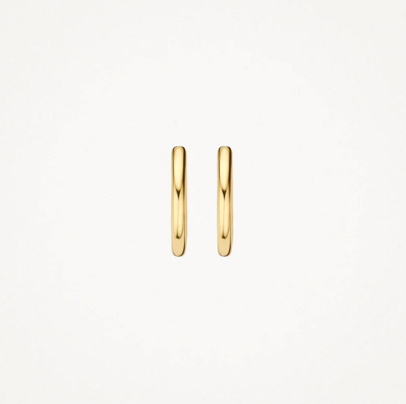 BLUSH 14K YELLOW GOLD CLICKER 11.3MM HOOP EARRINGS