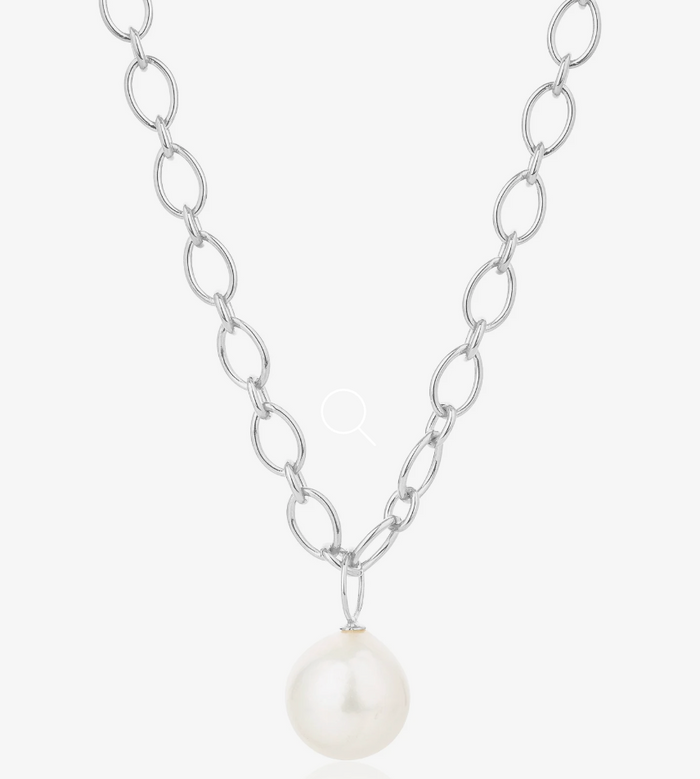 CLAUDIA BRADBY PEARL POWER CHAIN NECKLACE