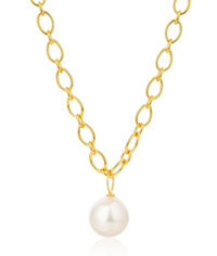 CLAUDIA BRADBY PEARL POWER CHAIN NECKLACE