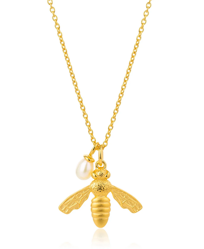 CLAUDIA BRADBY FLYING BEE PENDANT NECKLACE