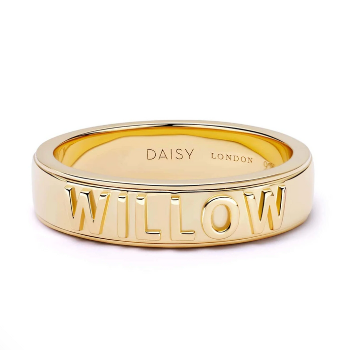 DAISY LONDON PERSONALISED SPINNING RING - MADE TO ORDER