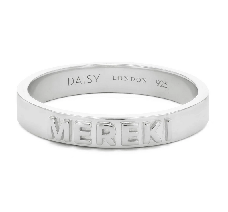 DAISY LONDON PERSONALISED BAND RING - MADE TO ORDER