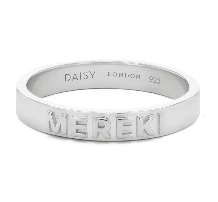 DAISY LONDON PERSONALISED BAND RING - MADE TO ORDER