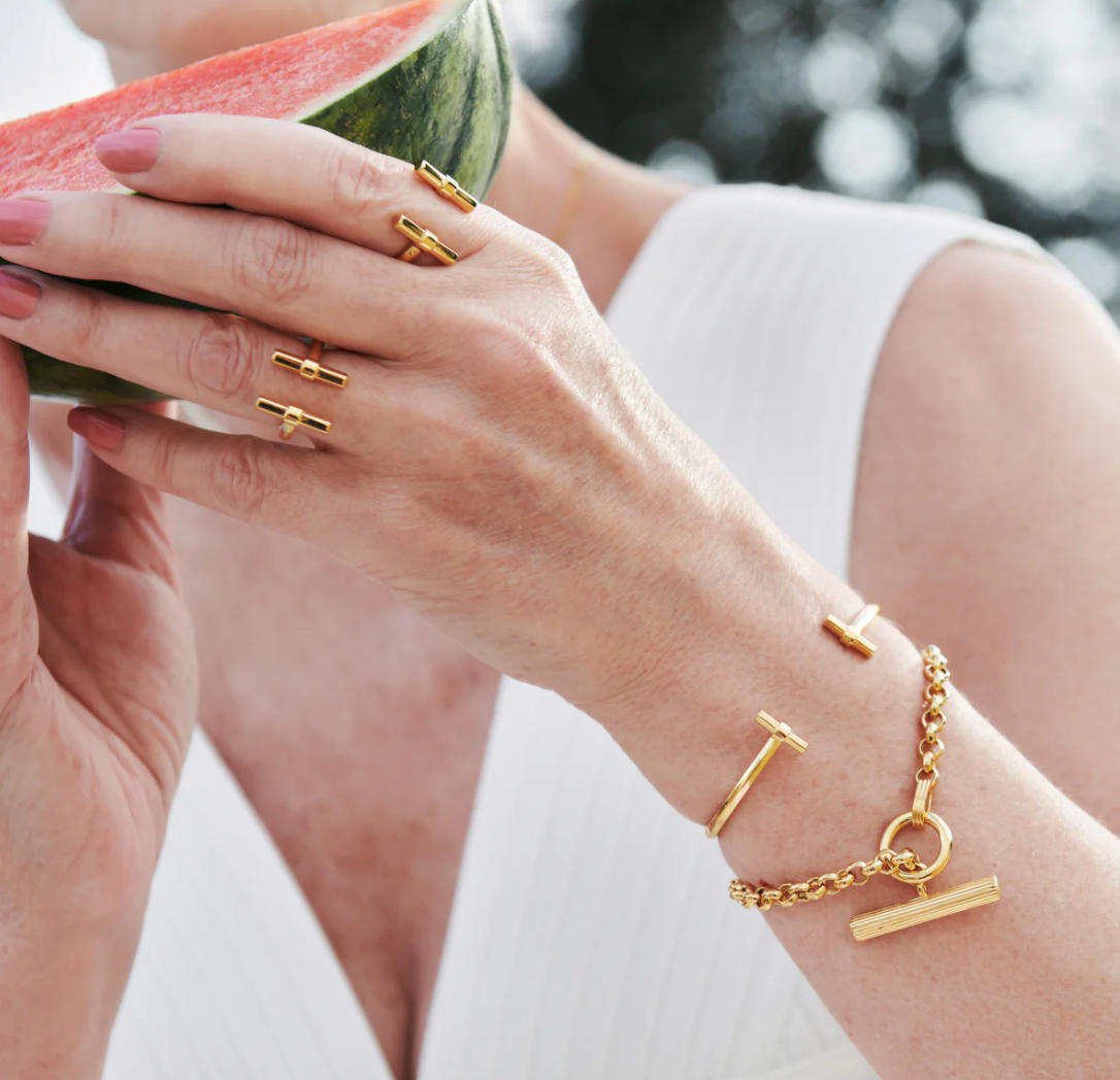 RACHEL JACKSON ADJUSTABLE T-BAR BANGLE