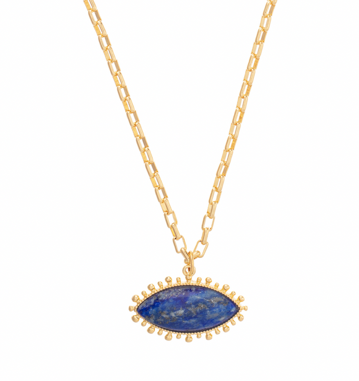 TALIS CHAINS LAPIS PENDANT NECKLACE