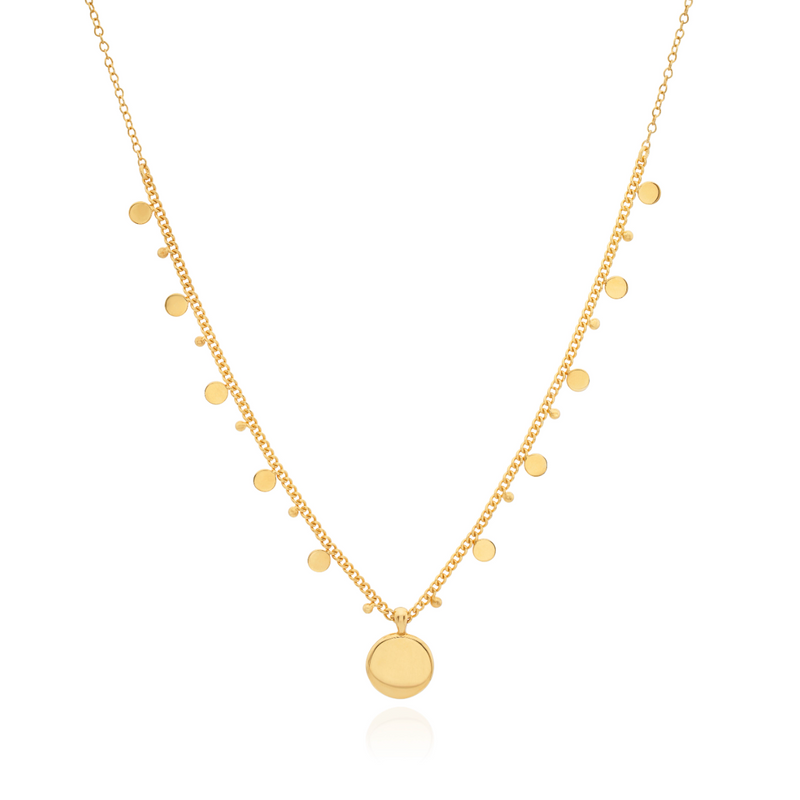 ANNA BECK CLASSIC AND CIRCLE CHARM NECKLACE