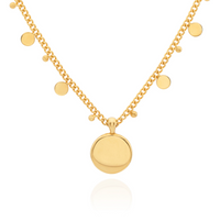 ANNA BECK CLASSIC AND CIRCLE CHARM NECKLACE