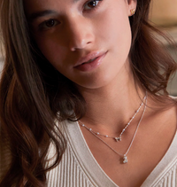 ESTELLA BARTLETT PEARL AND BOW NECKLACE