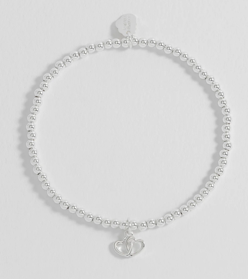 ESTELLA BARTLETT DOUBLE HEART SIENNA BRACELET