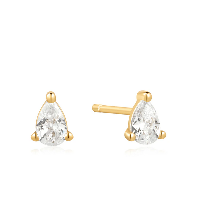 ANIA HAIE PEAR STUD EARRINGS