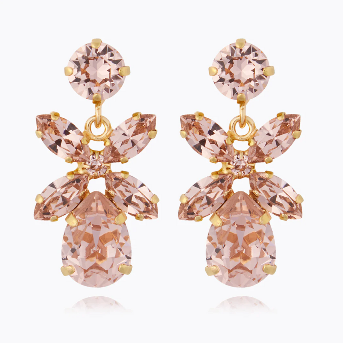CAROLINE SVEDBOM MINI DIONE VINTAGE ROSE EARRINGS