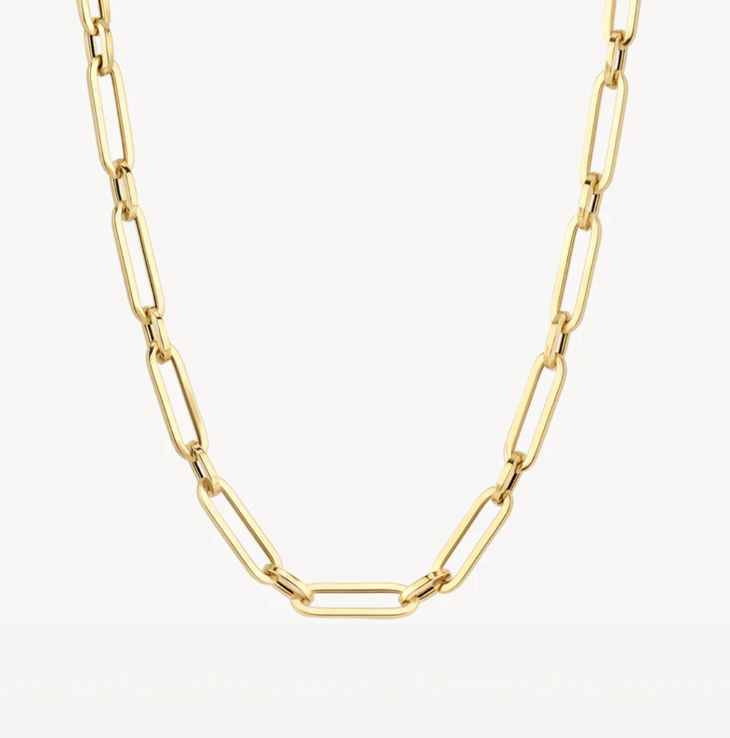 BLUSH 14K GOLD SMOOTH LINK NECKLACE