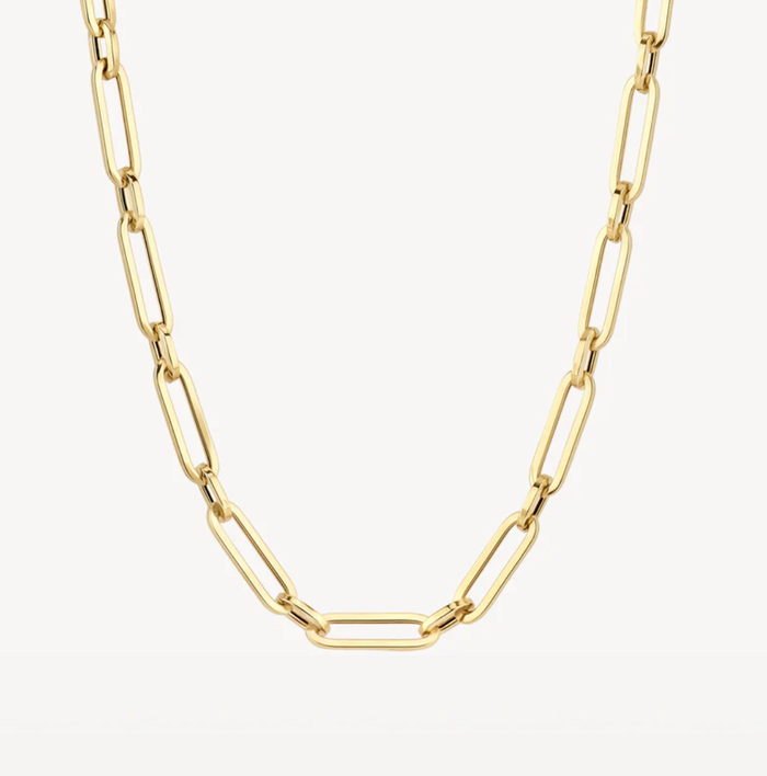 BLUSH 14K GOLD SMOOTH LINK NECKLACE