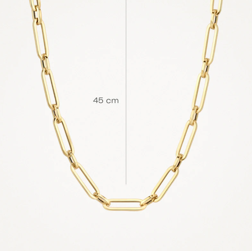 BLUSH 14K GOLD SMOOTH LINK NECKLACE