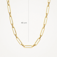 BLUSH 14K GOLD SMOOTH LINK NECKLACE