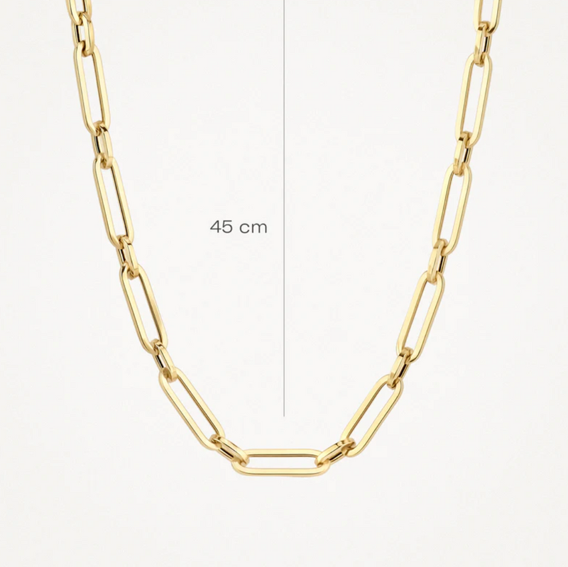 BLUSH 14K GOLD SMOOTH LINK NECKLACE
