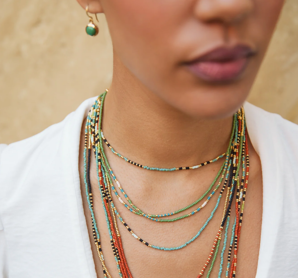 ANNA BECK SIMBA BEADED NECKLACE