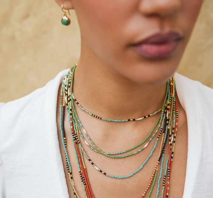 ANNA BECK SIMBA BEADED NECKLACE