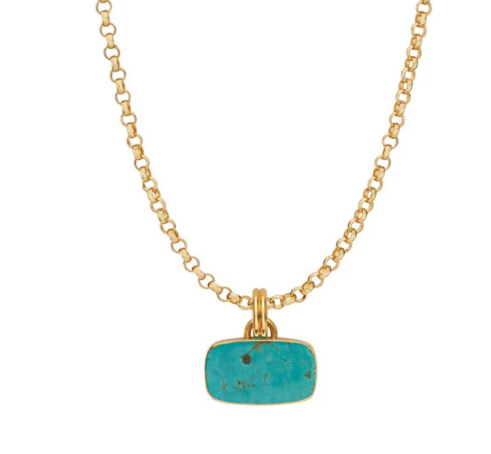 ANNA BECK TURQUOISE BELCHER NECKLACE