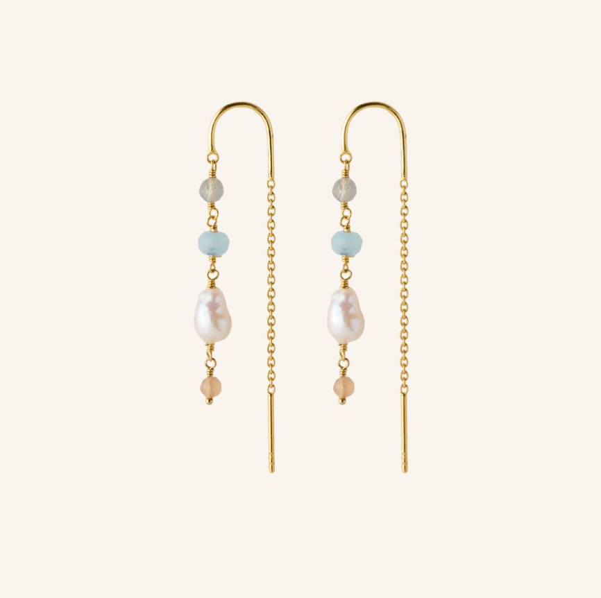 PERNILLE CORYDON MELLOW BLUE EAR CHAINS