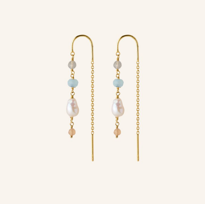PERNILLE CORYDON MELLOW BLUE EAR CHAINS