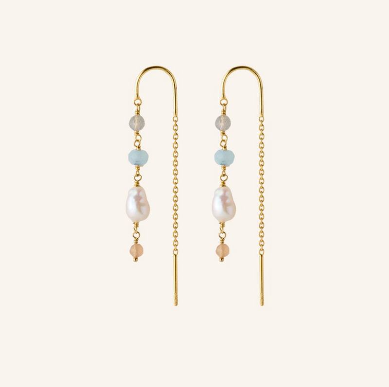 PERNILLE CORYDON MELLOW BLUE EAR CHAINS