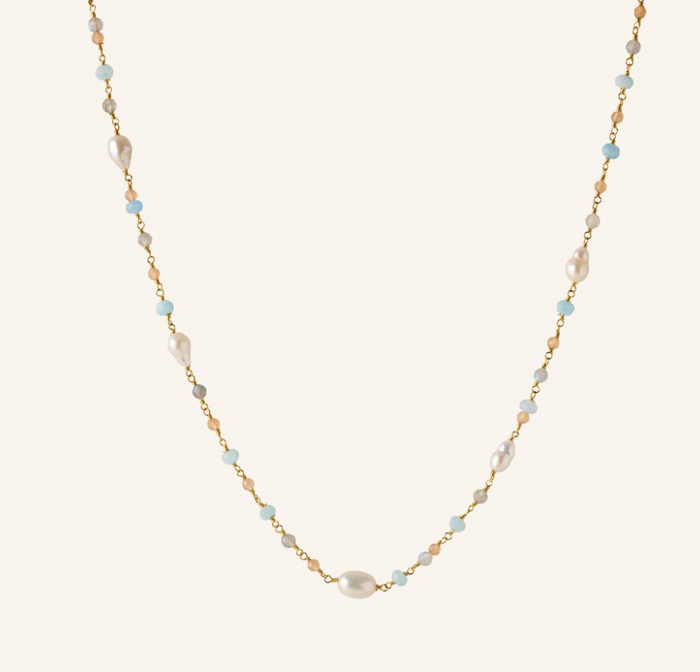 PERNILLE CORYDON MELLOW BLUE NECKLACE