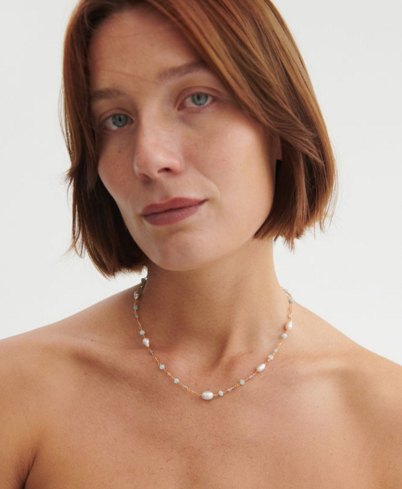 PERNILLE CORYDON MELLOW BLUE NECKLACE