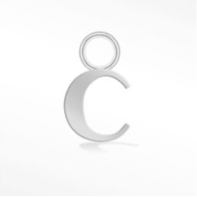 STERLING SILVER ALPHABET WELDING CHARM