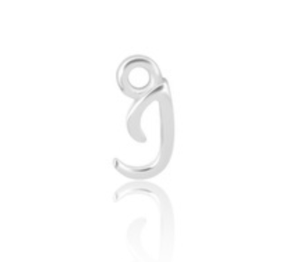 STERLING SILVER CURSIVE INITIAL WELDING CHARM
