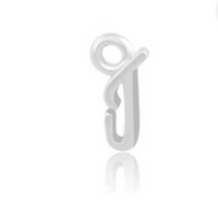 STERLING SILVER CURSIVE INITIAL WELDING CHARM