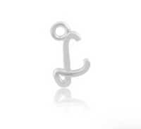 STERLING SILVER CURSIVE INITIAL WELDING CHARM