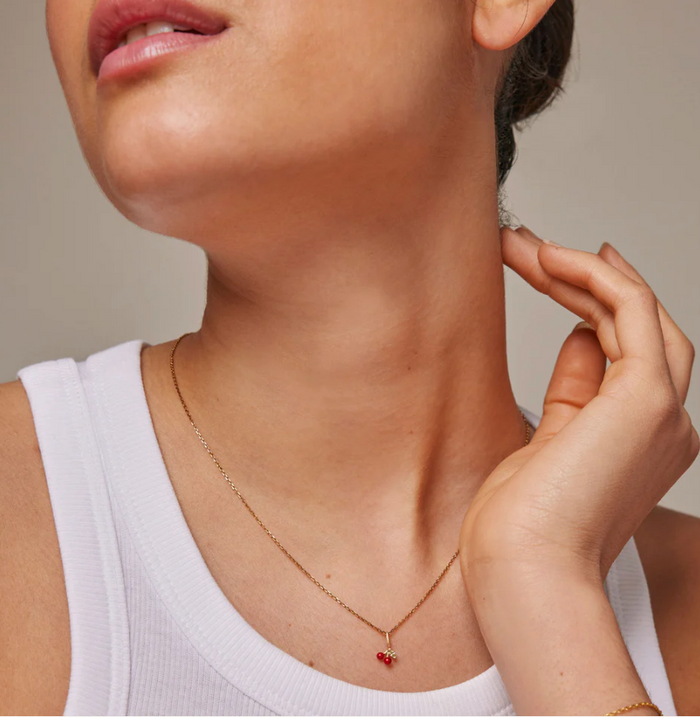 ENAMEL COPENHAGAEN CHERRY NECKLACE