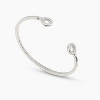 TILLY SVEAAS SILVER STACKING TORQUE BANGLE
