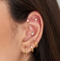 ANIA HAIE KYOTO OPAL BEZEL EARRING