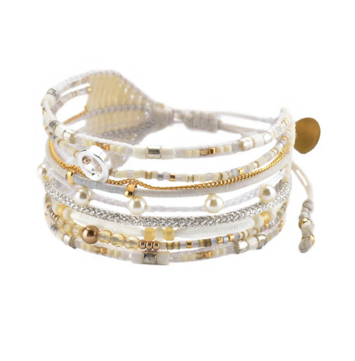 MISHKY CRISTAL WHITE BRACELET