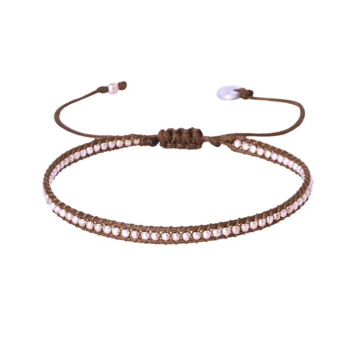 MISHKY BROWN ROW BRACELET
