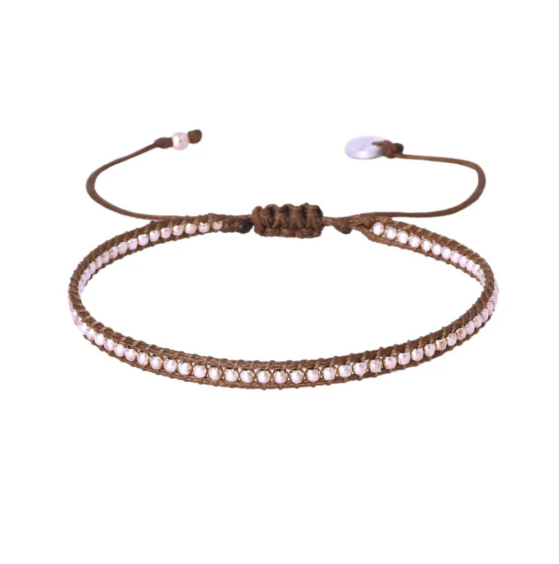 MISHKY BROWN ROW BRACELET