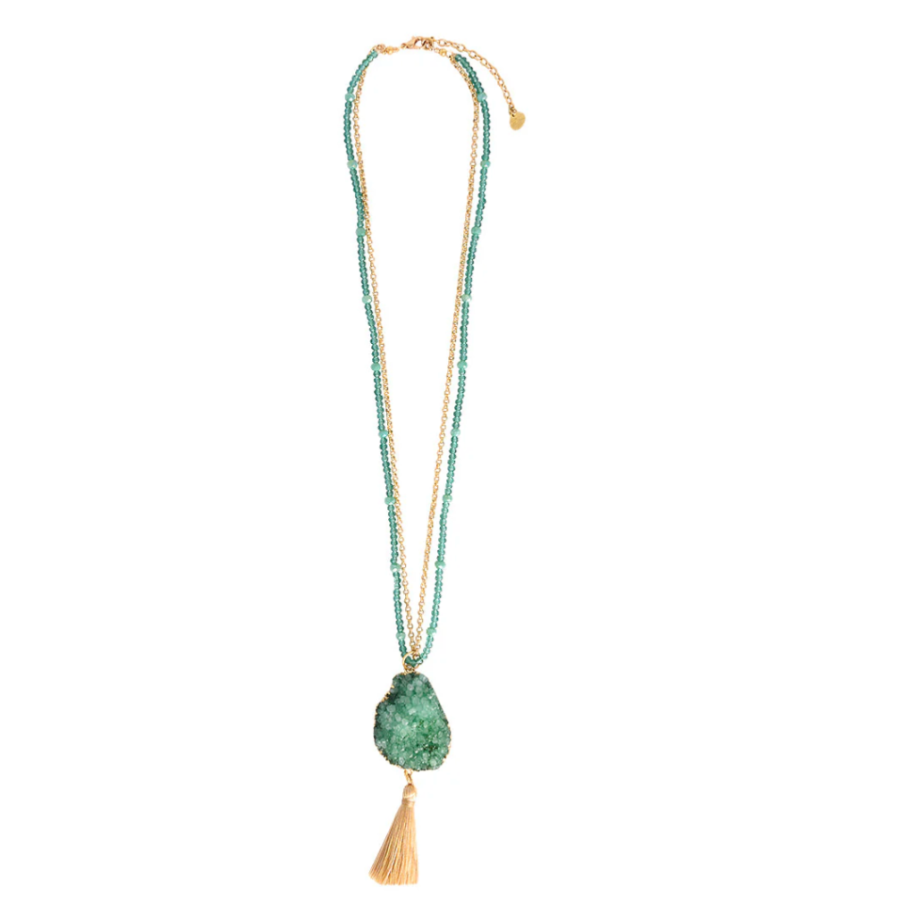MISHKY QUARTZ TURQUOISE NECKLACE
