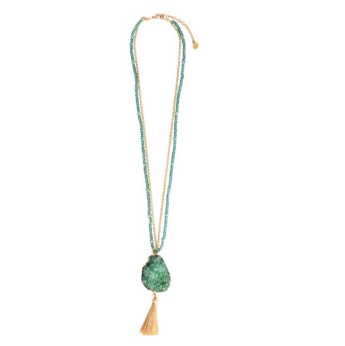 MISHKY QUARTZ TURQUOISE NECKLACE